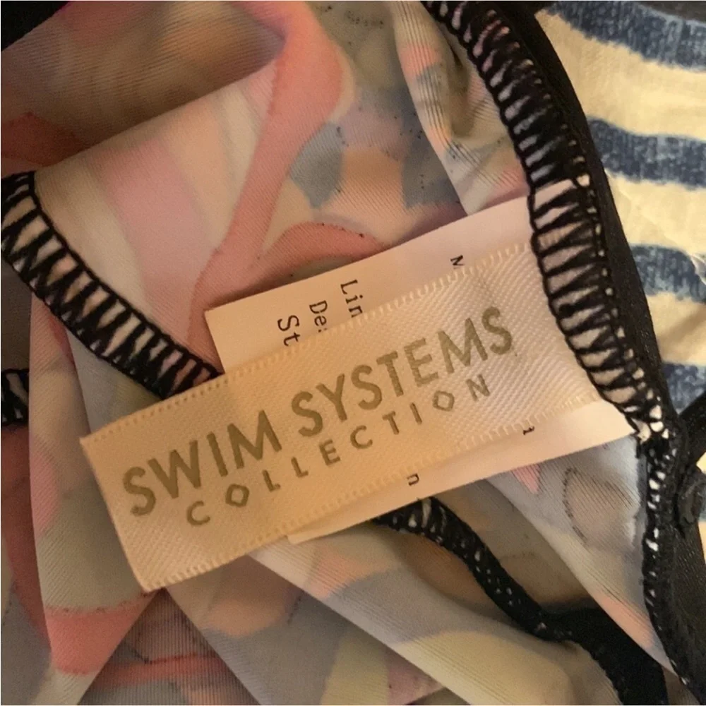 Swim Systems Collection paisley print swim coverup with ruched sides Size S / M